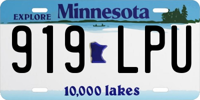 MN license plate 919LPU