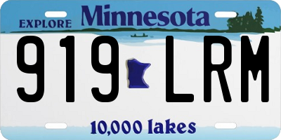 MN license plate 919LRM