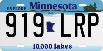MN license plate 919LRP