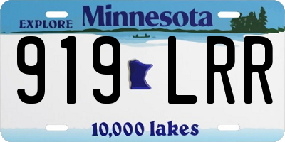 MN license plate 919LRR