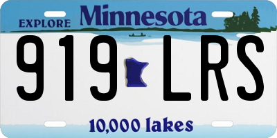 MN license plate 919LRS