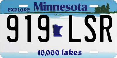 MN license plate 919LSR