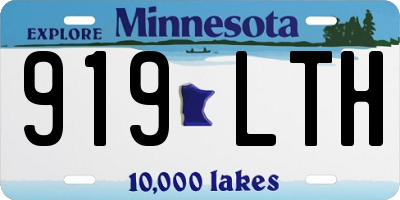 MN license plate 919LTH