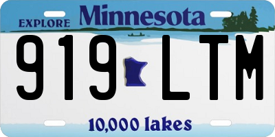 MN license plate 919LTM