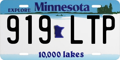 MN license plate 919LTP