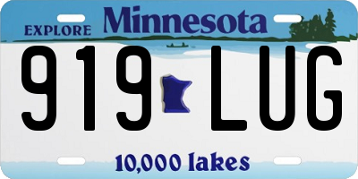 MN license plate 919LUG