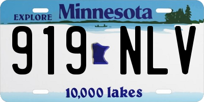MN license plate 919NLV