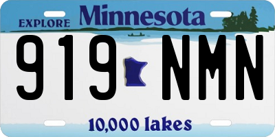MN license plate 919NMN