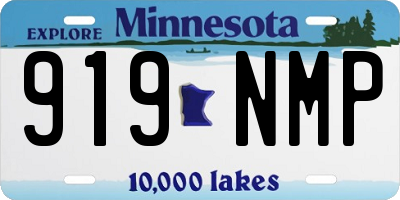 MN license plate 919NMP