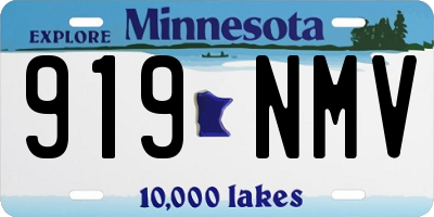MN license plate 919NMV