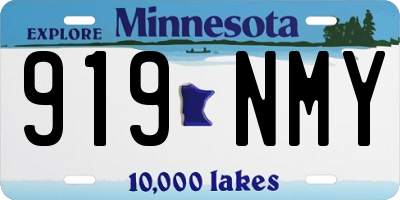 MN license plate 919NMY