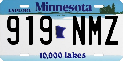 MN license plate 919NMZ