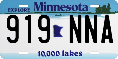 MN license plate 919NNA