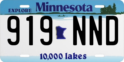 MN license plate 919NND