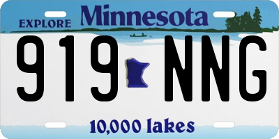 MN license plate 919NNG
