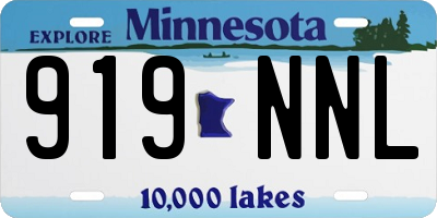 MN license plate 919NNL