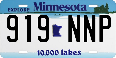 MN license plate 919NNP