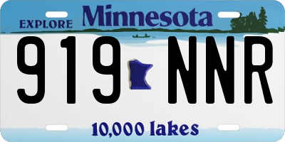 MN license plate 919NNR