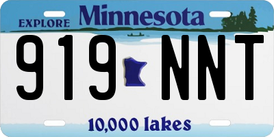 MN license plate 919NNT