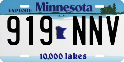 MN license plate 919NNV