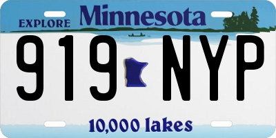MN license plate 919NYP
