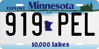 MN license plate 919PEL