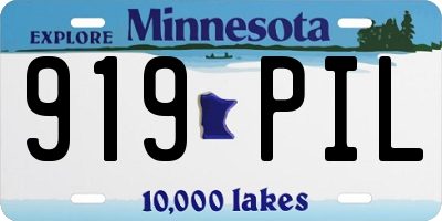 MN license plate 919PIL