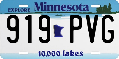 MN license plate 919PVG