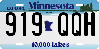 MN license plate 919QQH