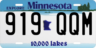 MN license plate 919QQM