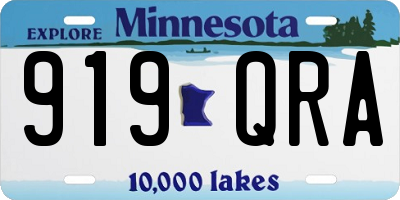 MN license plate 919QRA