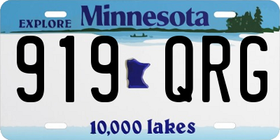 MN license plate 919QRG