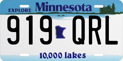 MN license plate 919QRL