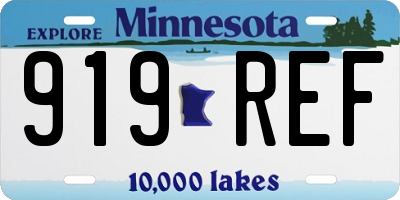 MN license plate 919REF