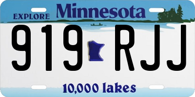MN license plate 919RJJ
