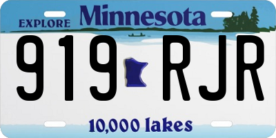MN license plate 919RJR