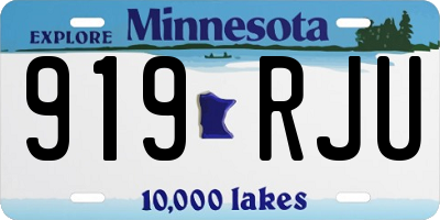MN license plate 919RJU