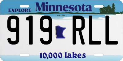 MN license plate 919RLL