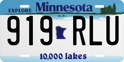 MN license plate 919RLU