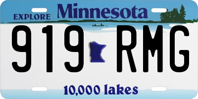MN license plate 919RMG