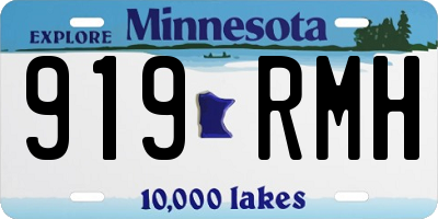 MN license plate 919RMH