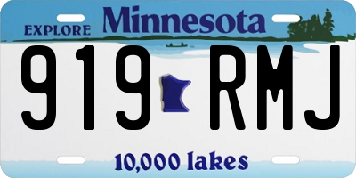 MN license plate 919RMJ