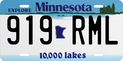 MN license plate 919RML
