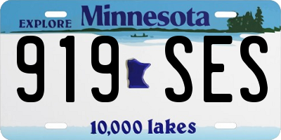 MN license plate 919SES