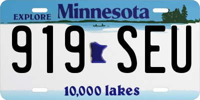 MN license plate 919SEU