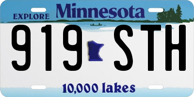 MN license plate 919STH