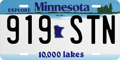 MN license plate 919STN