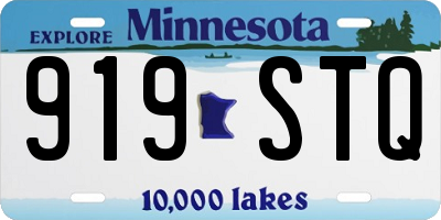 MN license plate 919STQ