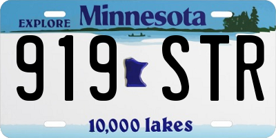 MN license plate 919STR