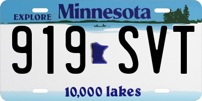 MN license plate 919SVT